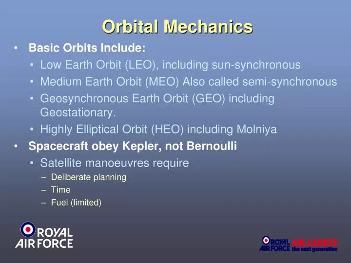 orbital mechanics