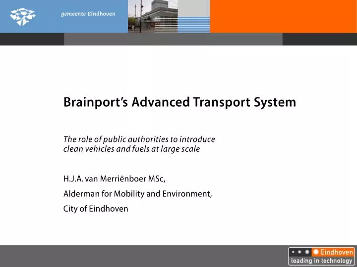 brainport s advanced transport system