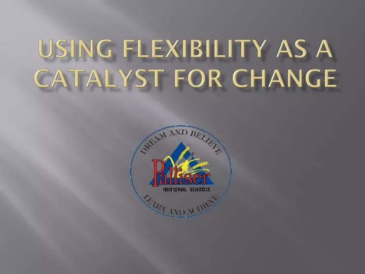 using flexibility as a catalyst for change