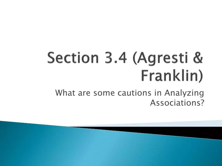 section 3 4 agresti franklin