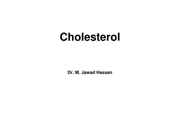 cholesterol dr m jawad hassan