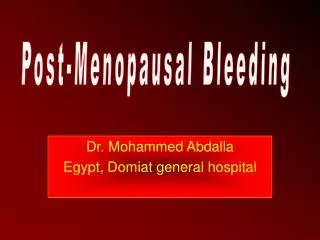 Dr. Mohammed Abdalla Egypt, Domiat general hospital