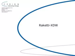 raketti xdw