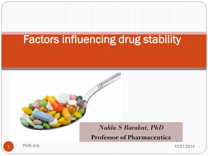 factors influencing drug stability