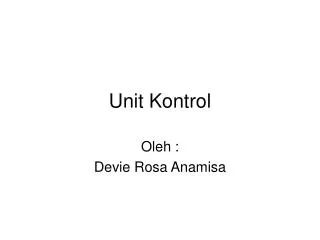 unit kontrol