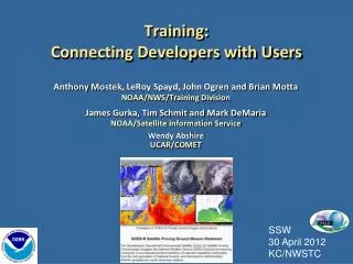 Training: Connecting Developers with Users