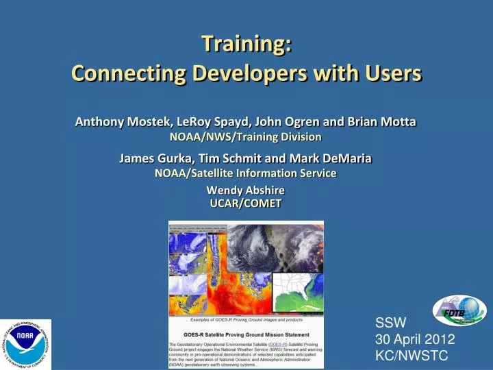 training connecting developers with users