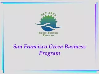 San Francisco Green Business Program