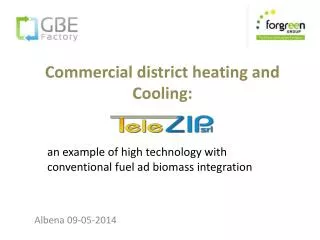 Commercial district heating and Cooling: