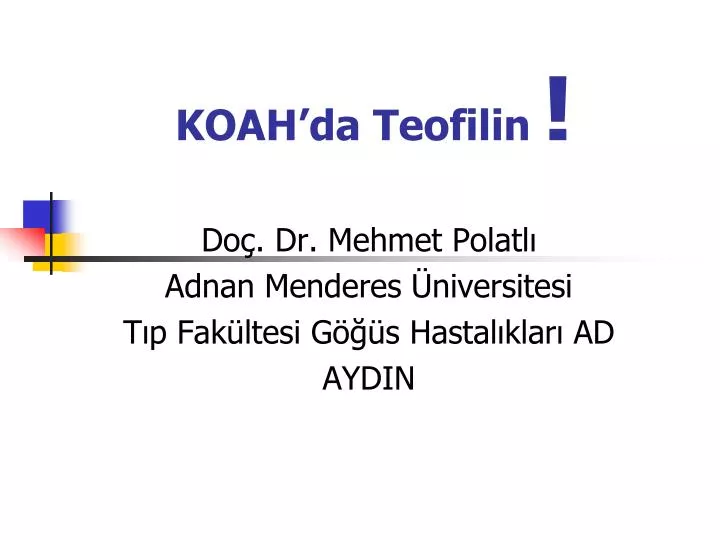 koah da teofilin