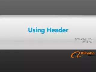 using header
