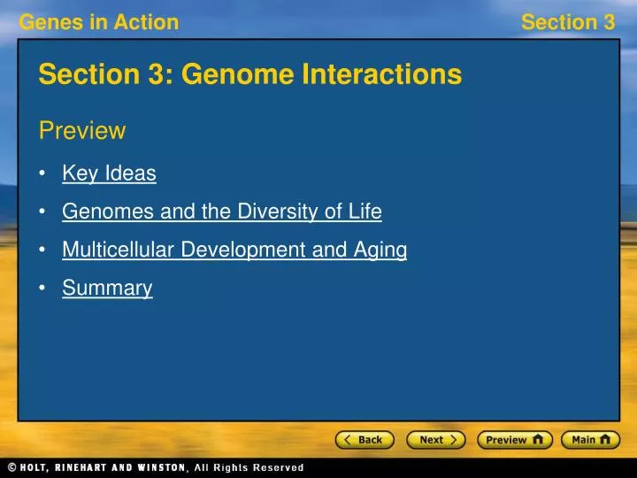 section 3 genome interactions