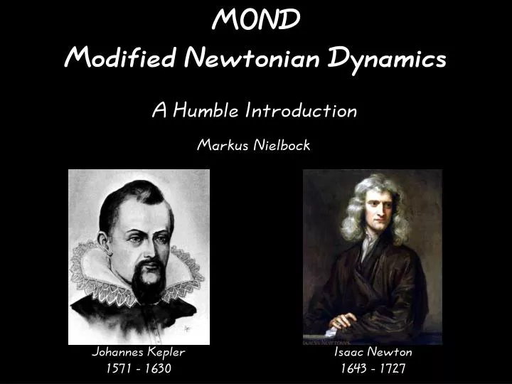 mond modified newtonian dynamics