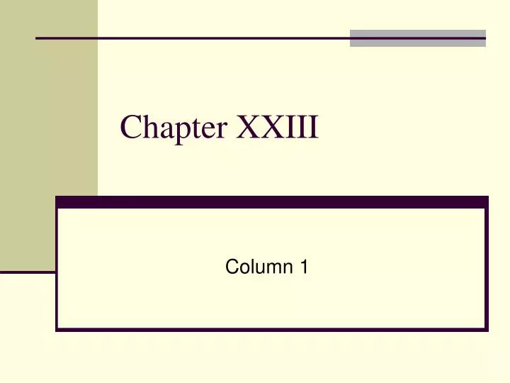 chapter xxiii