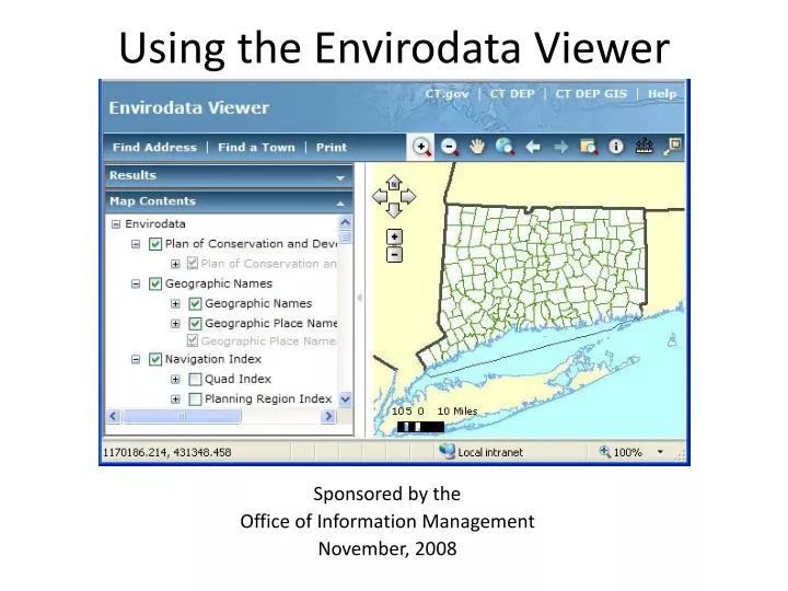 using the envirodata viewer