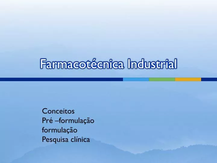 farmacot cnica industrial