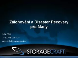 z lohov n a disaster recovery pro koly