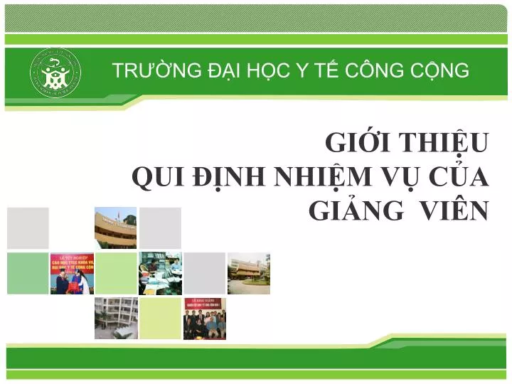 gi i thi u qui nh nhi m v c a gi ng vi n