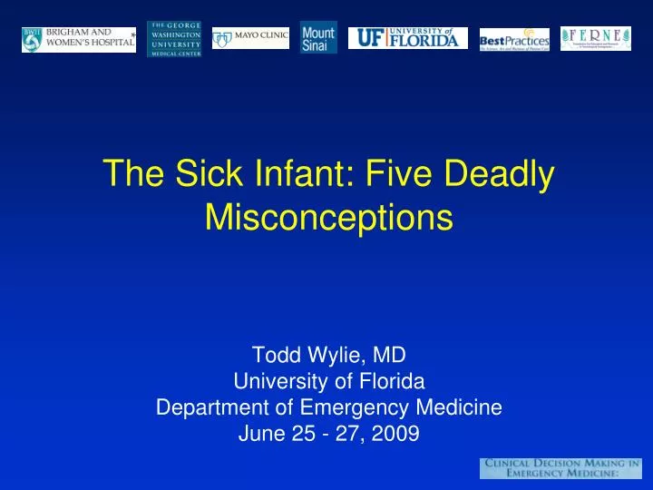 the sick infant five deadly misconceptions