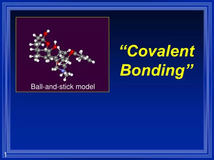 covalent bonding