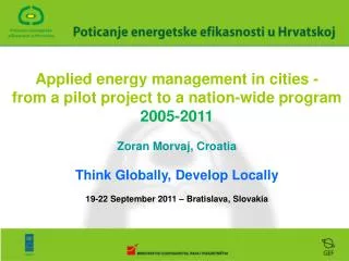 Applied energy management in cities - from a pilot project to a nation-wide program 2005-2011