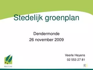 stedelijk groenplan