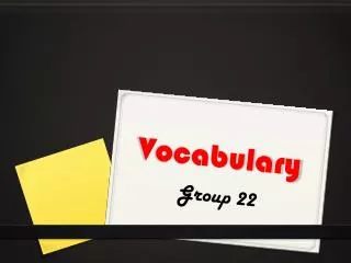 V ocabulary