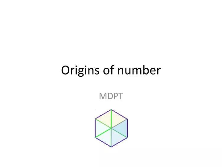 origins of number