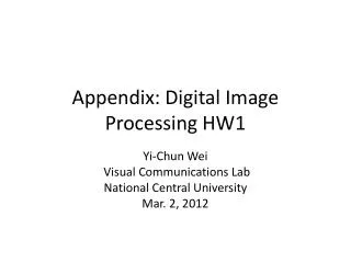 appendix digital image processing hw1