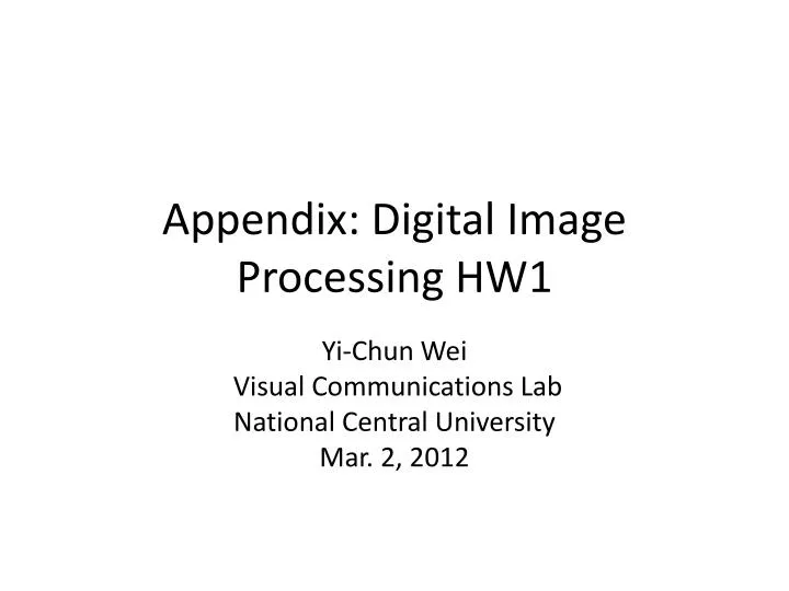 appendix digital image processing hw1
