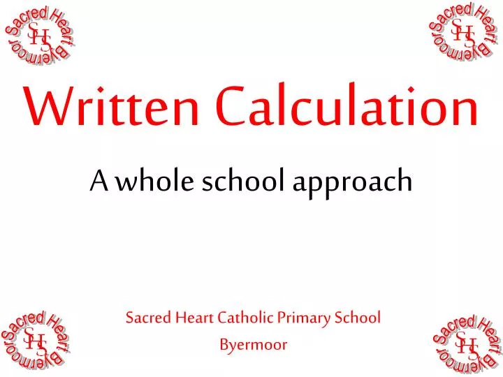 written calculation a whole school approach