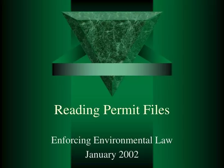 reading permit files
