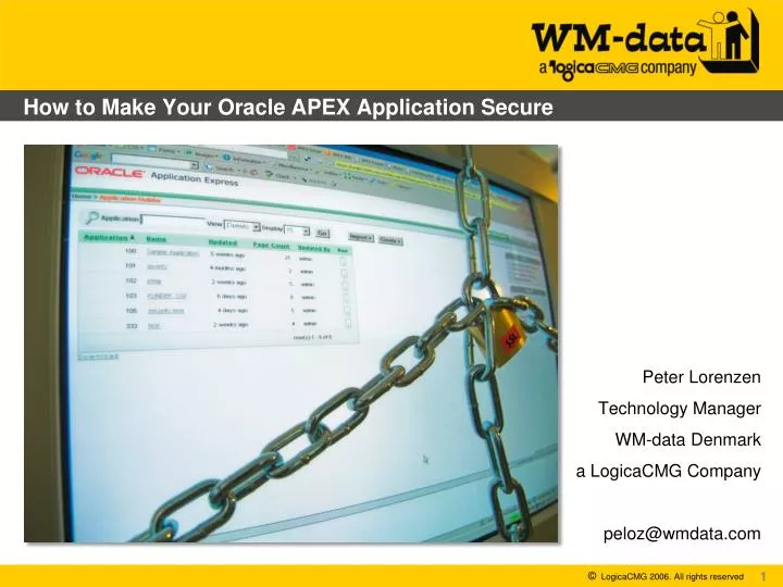 how to make your oracle apex application secure