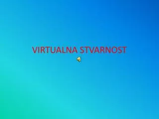 virtualna stvarnost