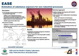 EASE Estimation of substance exposure for new industrial processes
