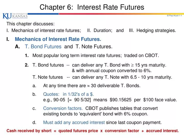 chapter 6 interest rate futures