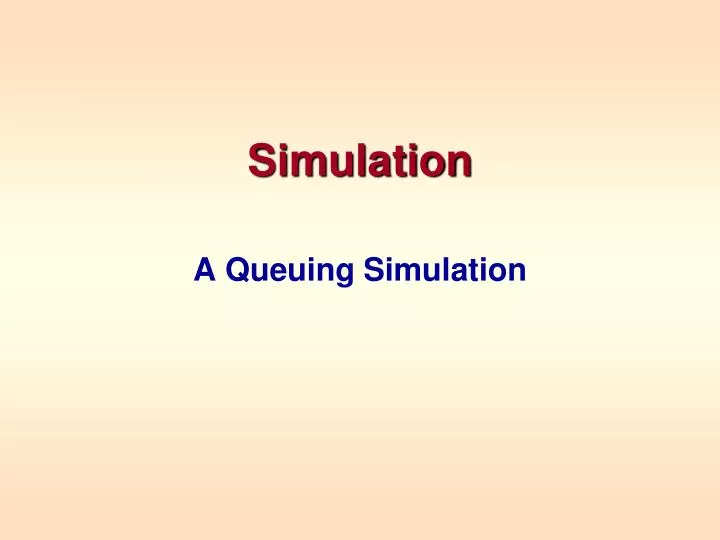 simulation