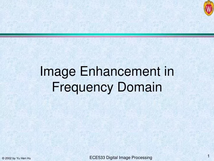image enhancement in frequency domain