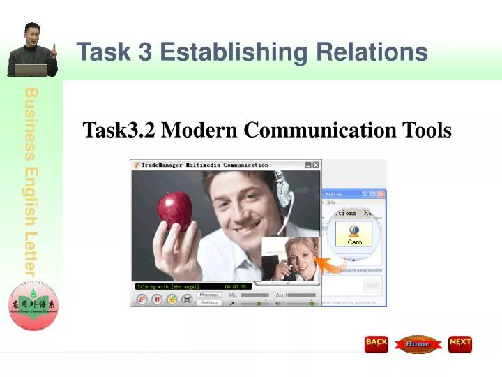 task 3 establishing relations
