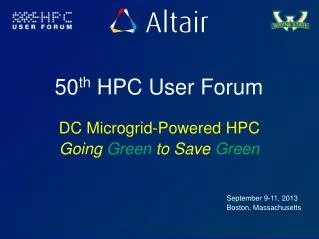 50 th HPC User Forum