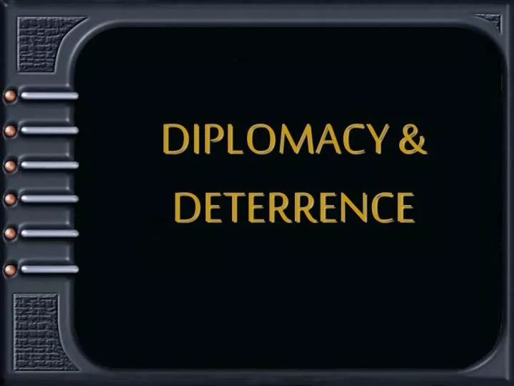 diplomacy deterrence