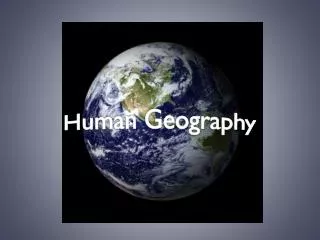 Human Geography