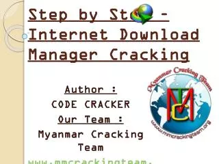 step by step internet download manager cracking