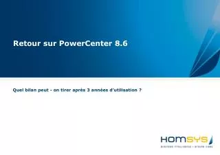 retour sur powercenter 8 6