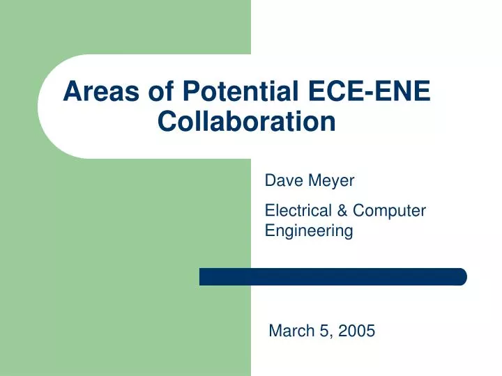 areas of potential ece ene collaboration