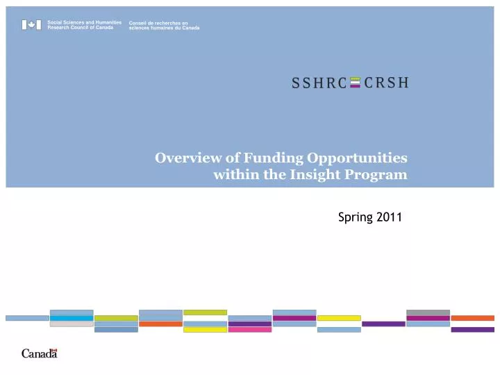 overview of funding opportunities within the insight program
