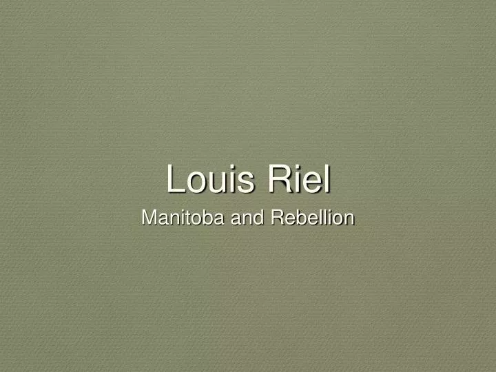 louis riel