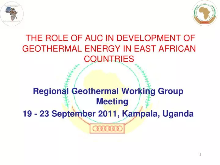 the role of auc in development of geothermal energy in east african countries