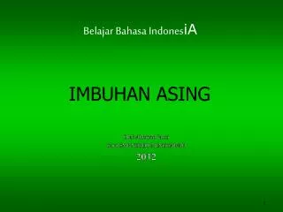 imbuhan asing