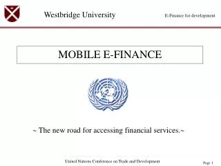 MOBILE E-FINANCE